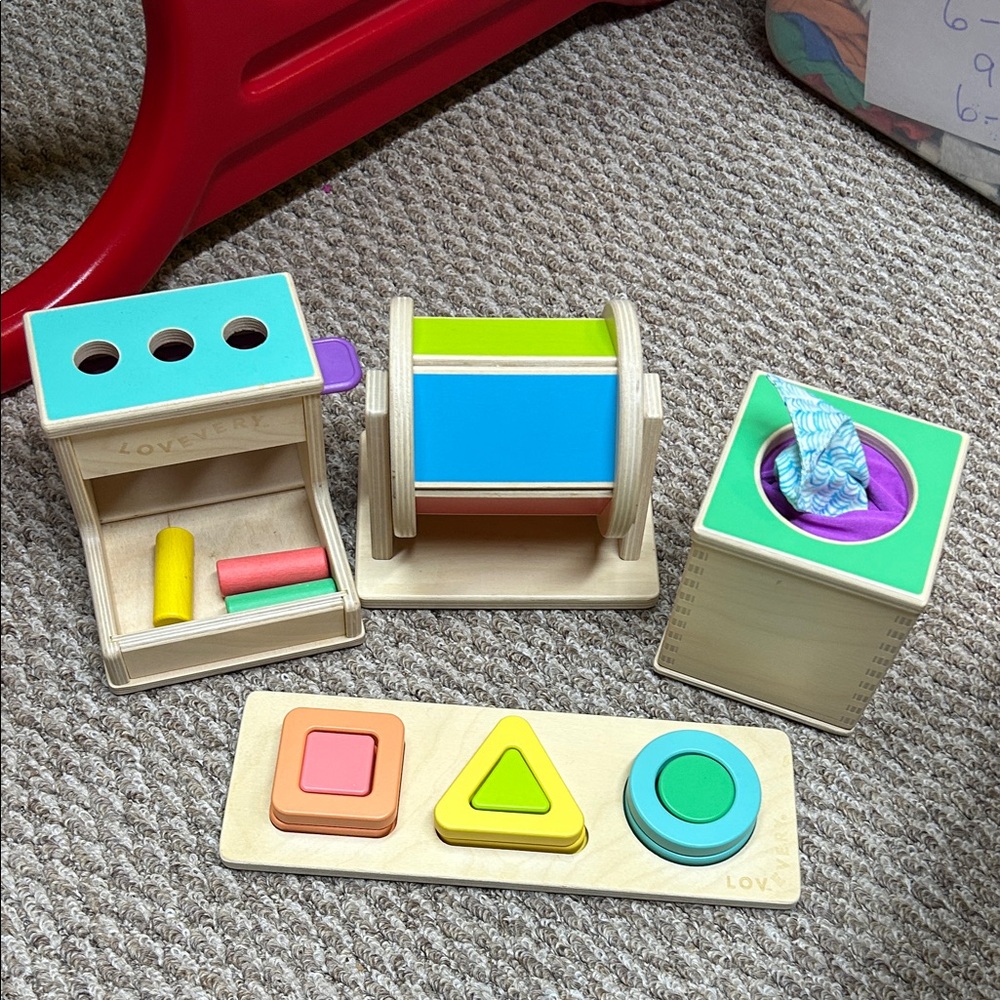 Colorful Wooden Lovevery Toys